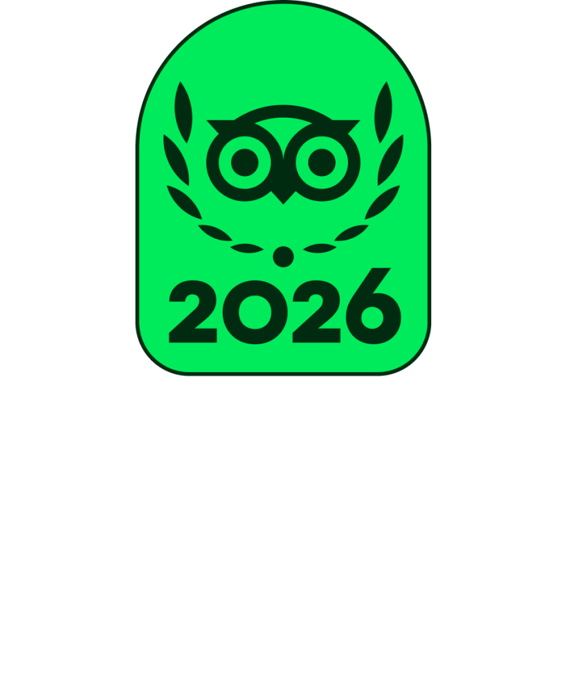 Green badge with an owl face and '2026' underneath.