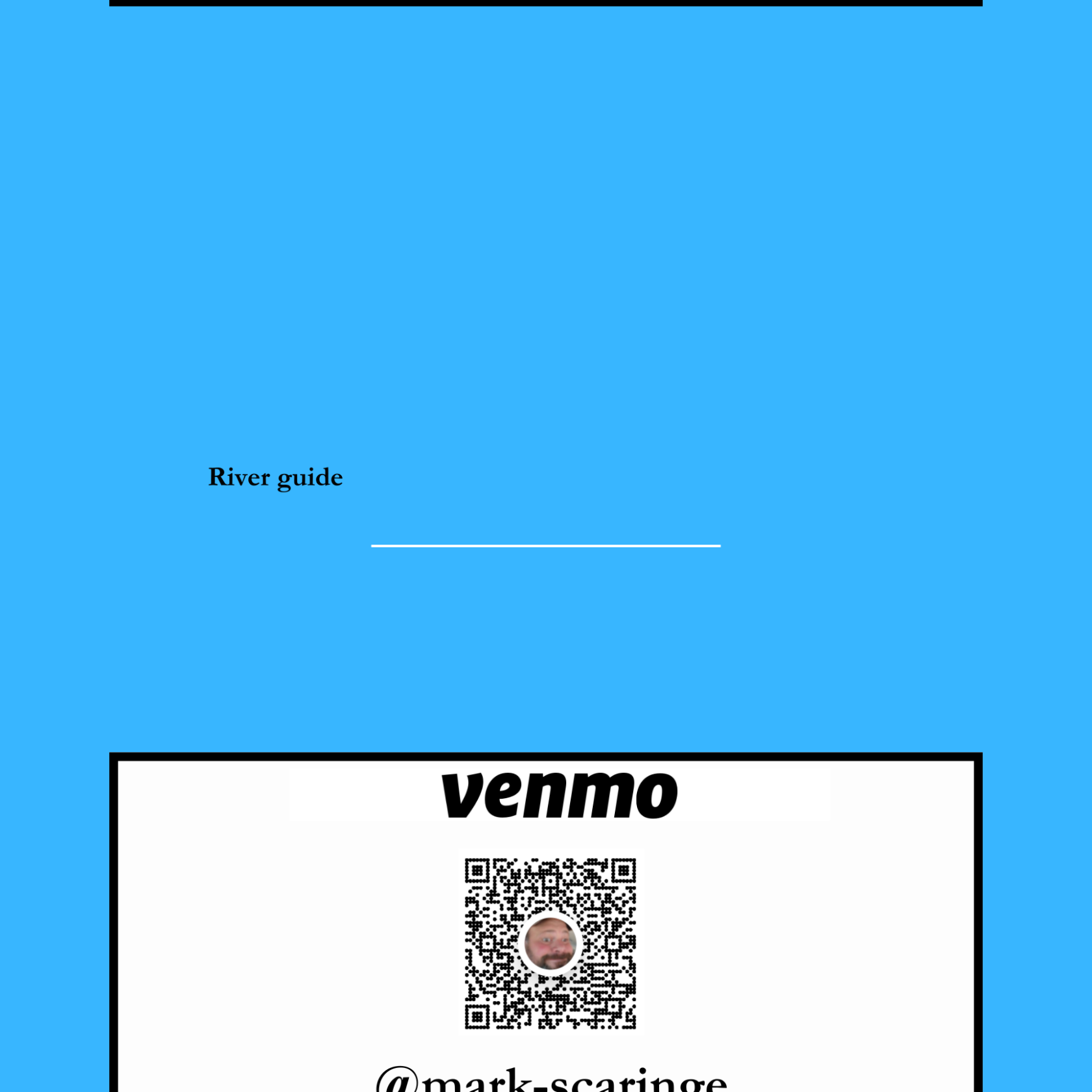 Blue card with 'Kylie,' QR code, and Venmo info.